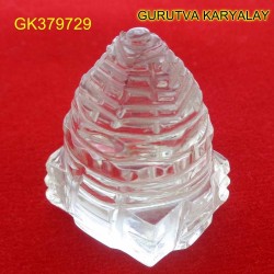 75 CT Natural Crystal Shree Yantra | Sphatik Shri Yantra | Shree Maha Laxmi Yantra